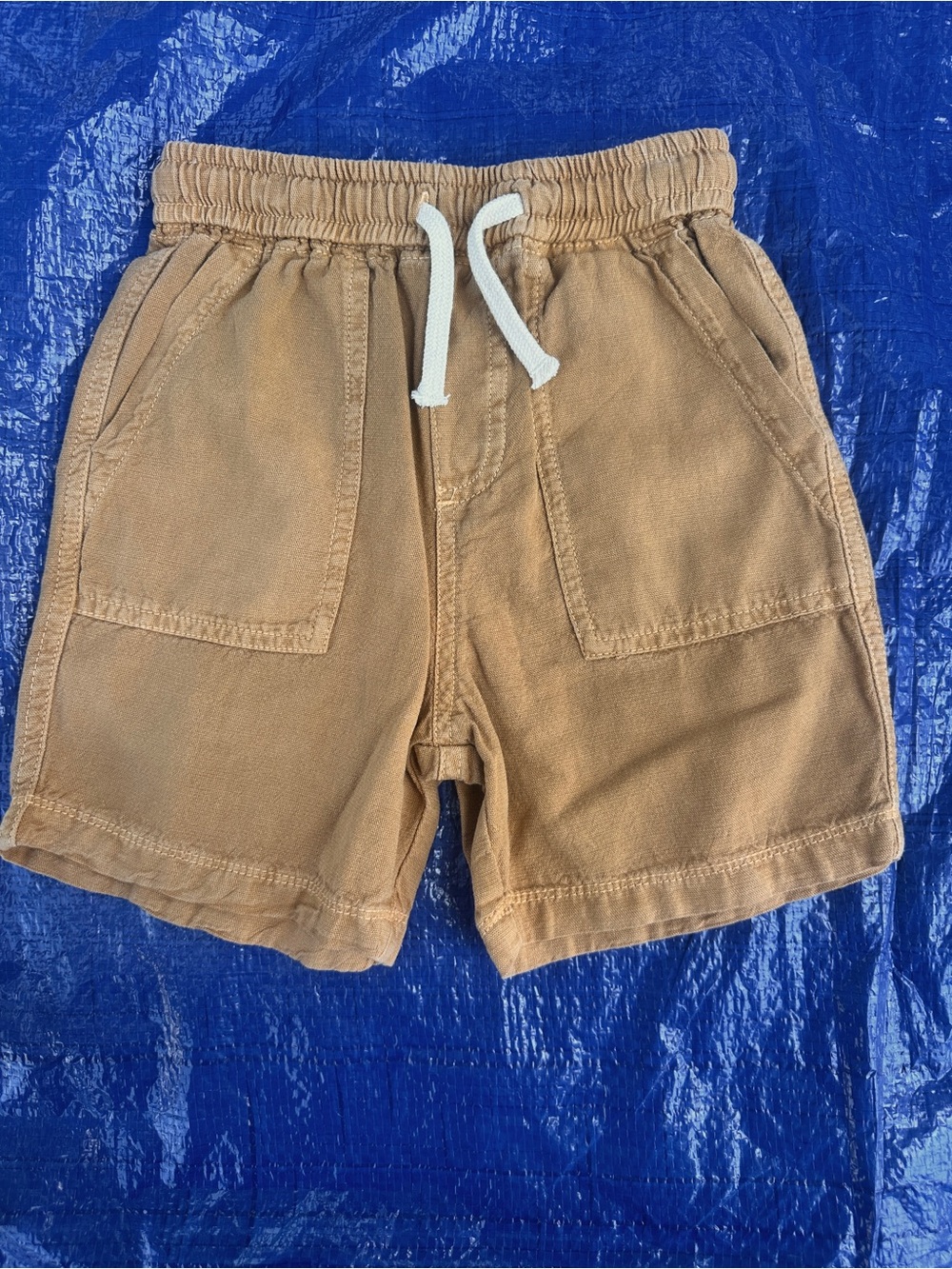 NWT - Zara Brown Drawstring Casual Kids Shorts size 6